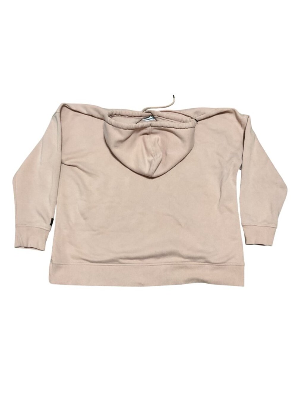 Reebok Peach Delta Embroidered Hoodie Sz 2XL Long Sleeve Pocket Hood Drawstring - Picture 3 of 4